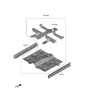 Diagram for 2021 Hyundai Santa Fe Floor Pan - 65100-S2810