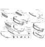 Diagram for 2021 Hyundai Santa Fe Parking Assist Distance Sensor - 99310-S1900-R2T