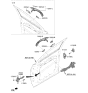 Diagram for 2021 Hyundai Santa Fe Door Handle - 82650-S1410