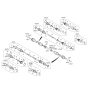 Diagram for Hyundai Santa Fe Sport CV Joint Boot - 49582-2W650