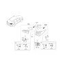 Diagram for 2014 Hyundai Santa Fe Sport Light Socket - 92480-4Z000