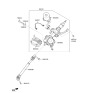 Diagram for 2014 Hyundai Santa Fe Sport Power Steering Assist Motor - 56330-4Z000