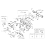 Diagram for Hyundai Santa Fe Sport Ignition Switch - 95430-2W750-RJ5