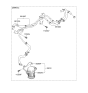 Diagram for 2013 Hyundai Santa Fe Sport Brake Booster Vacuum Hose - 59150-4Z200