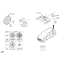 Diagram for Hyundai Veracruz Wheel Cover - 52960-2M000