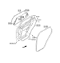 Diagram for 2016 Hyundai Santa Fe Sport Weather Strip - 83220-2W000