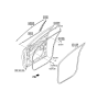 Diagram for 2016 Hyundai Santa Fe Sport Weather Strip - 82160-4Z000