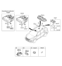 Diagram for 2014 Hyundai Santa Fe Sport Dome Light - 92800-4Z000-OM