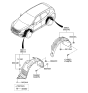 Diagram for 2018 Hyundai Santa Fe Sport Wheelhouse - 86822-4Z000