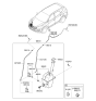 Diagram for Hyundai Washer Pump - 98510-4Z000