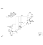 Diagram for Hyundai Santa Fe Sport Muffler - 28600-4Z300