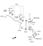 Diagram for 2015 Hyundai Santa Fe Sway Bar Bracket - 54814-2W100