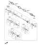 Diagram for 2015 Hyundai Santa Fe Sport Axle Shaft - 49601-4Z000