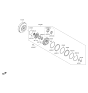 Diagram for Hyundai Santa Fe Sport Torque Converter - 45100-3BGE0