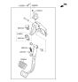 Diagram for 2015 Hyundai Santa Fe Sport Brake Pedal - 32800-4Z100