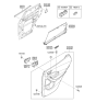 Diagram for 2018 Hyundai Santa Fe Sport Weather Strip - 83241-2W100