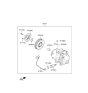 Diagram for Hyundai Santa Fe Sport A/C Compressor Cut-Out Switches - 97722-2Y000