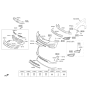 Diagram for Hyundai Santa Fe Sport License Plate - 86519-4Z000