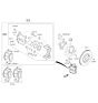 Diagram for 2014 Hyundai Santa Fe Sport Brake Caliper - 58180-4ZA00