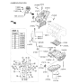 Diagram for 2011 Hyundai Genesis Timing Cover - 21351-3C830