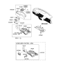 Diagram for 2014 Hyundai Genesis Steering Column Cover - 84852-3M100-BR