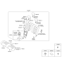 Diagram for Hyundai Genesis Cup Holder - 89930-3M250-PB2