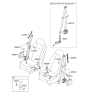 Diagram for 2009 Hyundai Genesis Seat Belt - 88870-3M500-BR