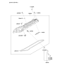 Diagram for Hyundai Genesis G90 Crankcase Breather Hose - 26720-3F301
