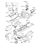 Diagram for Hyundai Genesis Center Console Base - 84610-3M010-BR