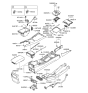 Diagram for 2011 Hyundai Genesis Cup Holder - 84670-3M010-BR