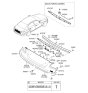 Diagram for 2009 Hyundai Genesis Emblem - 86313-3M200