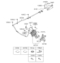 Diagram for Hyundai Genesis Parking Brake Cable - 59750-3M000