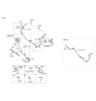 Diagram for 2012 Hyundai Genesis Power Steering Hose - 57510-3M200