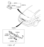 Diagram for 2008 Hyundai Genesis Door Lock - 81260-3M010