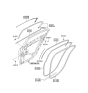 Diagram for 2010 Hyundai Genesis Door Seal - 83210-3M010