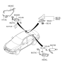 Diagram for 2008 Hyundai Genesis Antenna - 96250-3M100-AF