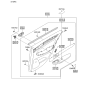 Diagram for 2013 Hyundai Genesis Bumper Reflector - 92665-3M000