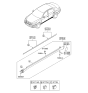 Diagram for 2009 Hyundai Genesis Door Moldings - 87721-3M010