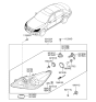 Diagram for 2009 Hyundai Genesis Headlight - 92101-3M285