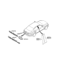 Diagram for 2012 Hyundai Genesis Emblem - 86312-3M200