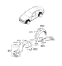 Diagram for 2014 Hyundai Genesis Mud Flaps - 86832-3M000