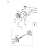 Diagram for 2010 Hyundai Genesis Power Steering Pump - 57100-3M000