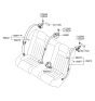 Diagram for 2011 Hyundai Genesis Seat Belt - 89850-3M500-BR