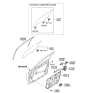 Diagram for Hyundai Genesis Window Run - 82530-3M000