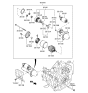 Diagram for Hyundai Equus Starter Drive Gear - 36140-3F100