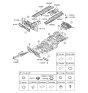 Diagram for 2013 Hyundai Equus Dash Panels - 84124-3M030