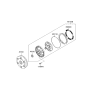 Diagram for 2011 Hyundai Equus Torque Converter - 45100-4E030