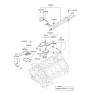 Diagram for 2010 Hyundai Genesis Thermostat Gasket - 25615-3F300