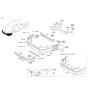 Diagram for 2009 Hyundai Genesis Bumper - 86610-3M511