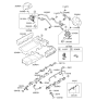 Diagram for 2012 Hyundai Genesis Coupe Fuel Rail - 35304-3C551